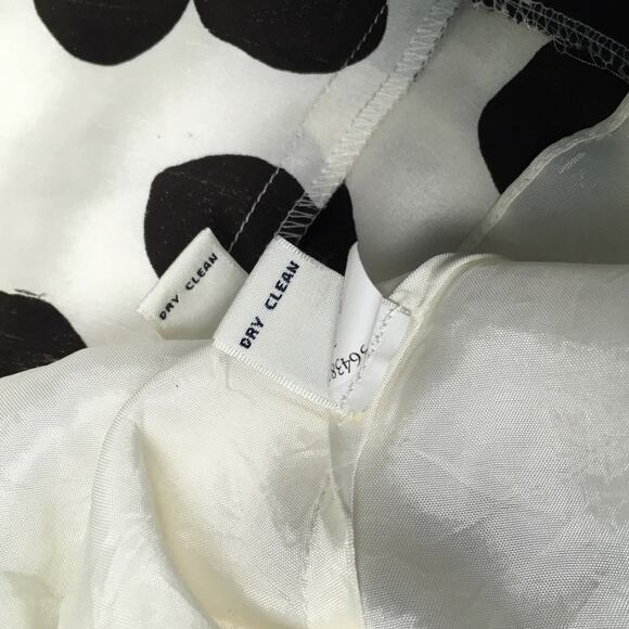 Banana‎ Republic Wrap Dress 100% Silk White Brown Polka Dot Cap Sleeve Women's 0 - Picture 10 of 16